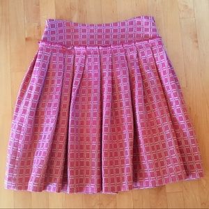 Tracy Reese wool pleated mini skirt